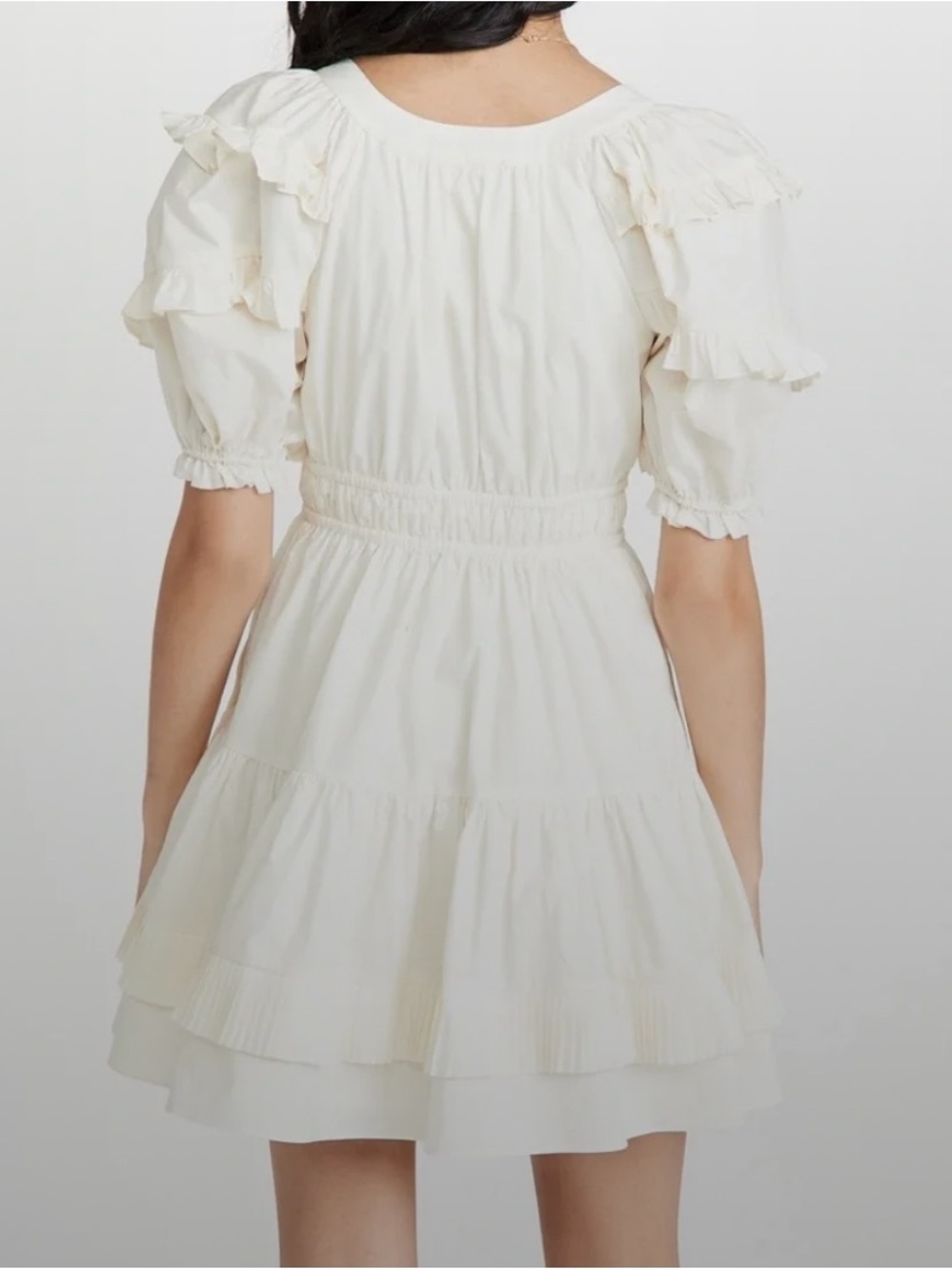 Ulla Johnson Scoop Neck Mini Dress - Picture 2 of 6